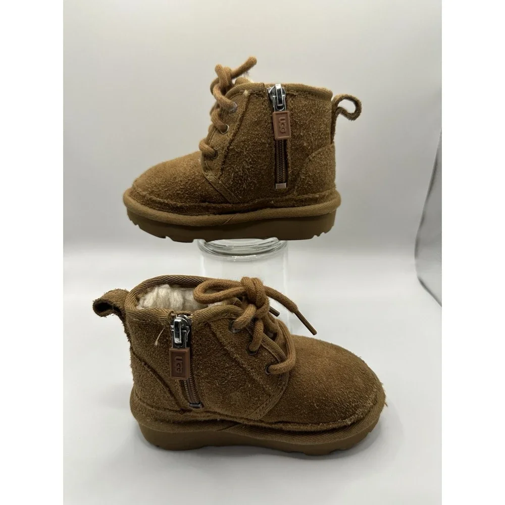UGG Toddlers Neumel II water-resistant‎ chukka boots Chestnut Brown 6C